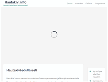 Tablet Screenshot of hautakivi.info
